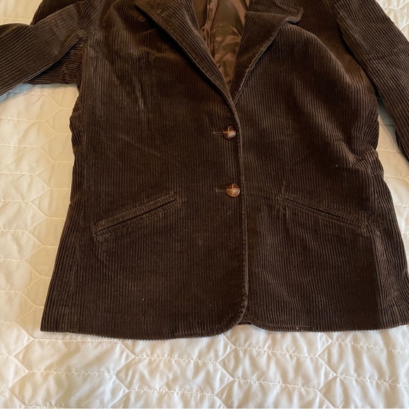 Vintage Sears chocolate brown corduroy blazer Medium - Picture 2 of 7